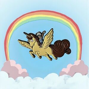 Family Guy Tina Flying Unicorn Enamel Pin